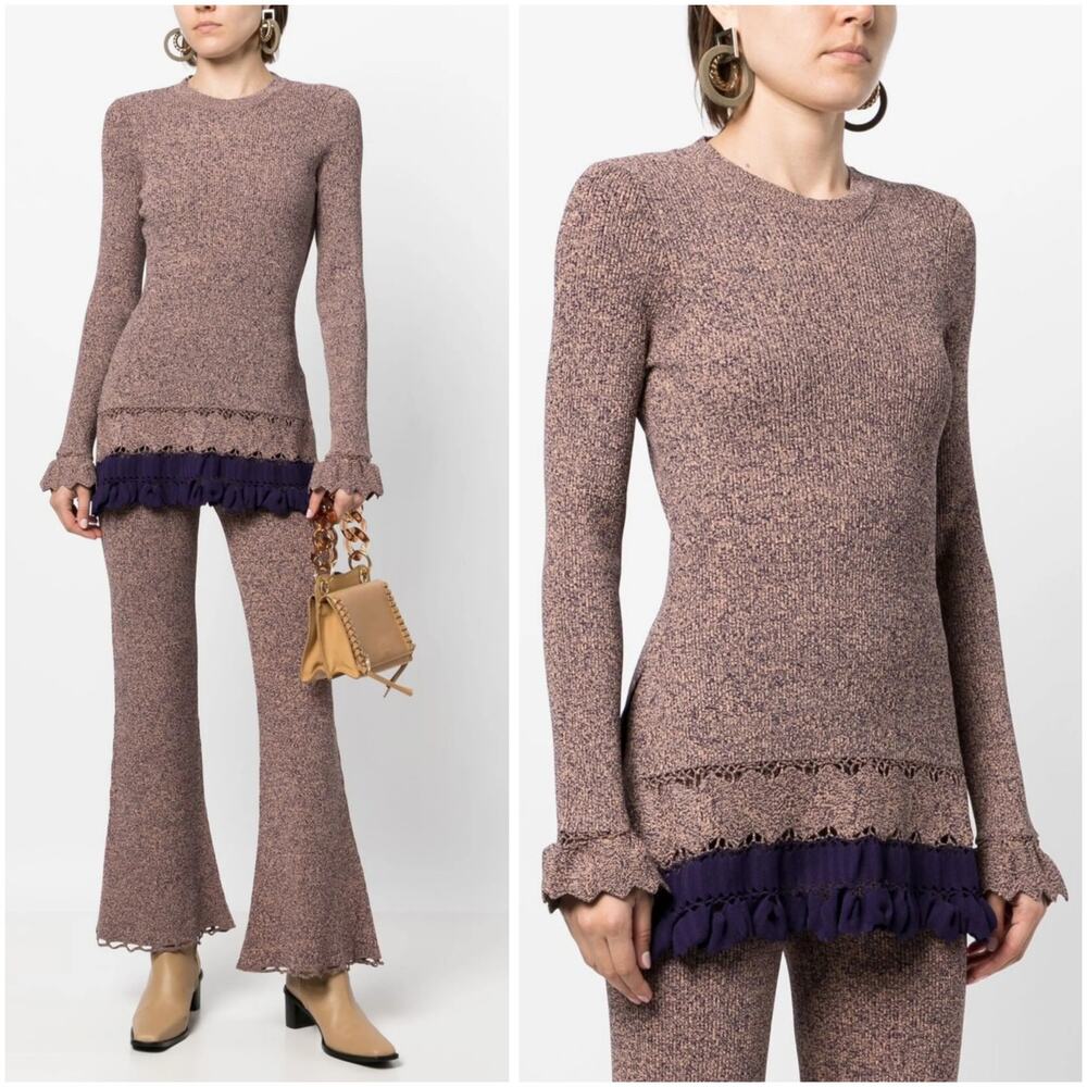 Ulla Johnson Katja Ribbed Tunic Top Sweater P / XS